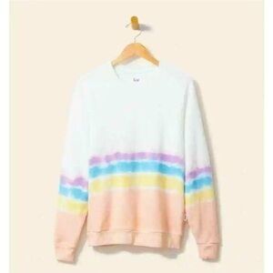 Feat Blanket Blend Pastel Rainbow Crewneck